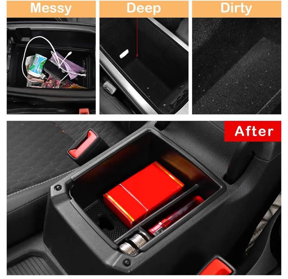 TTCR-II Center Console Organizer Tiguan 2018-2024, for VW Taos Console Organizer