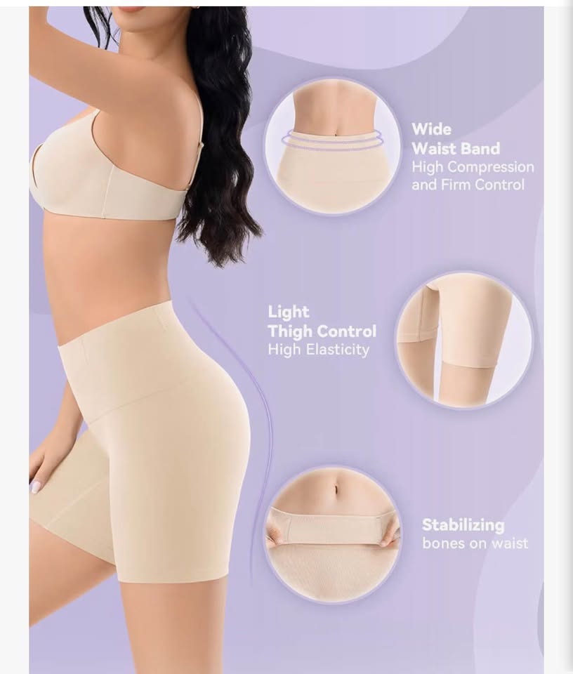 Esa Liang Shapewear Tummy Control, Mid-Waist Body Shaper Shorts, Women's Girdle 
