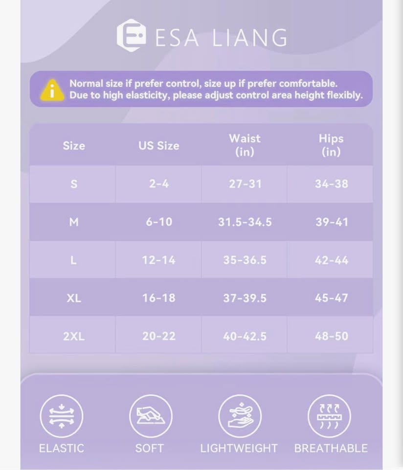 Esa Liang Shapewear Tummy Control, Mid-Waist Body Shaper Shorts, Women's Girdle 