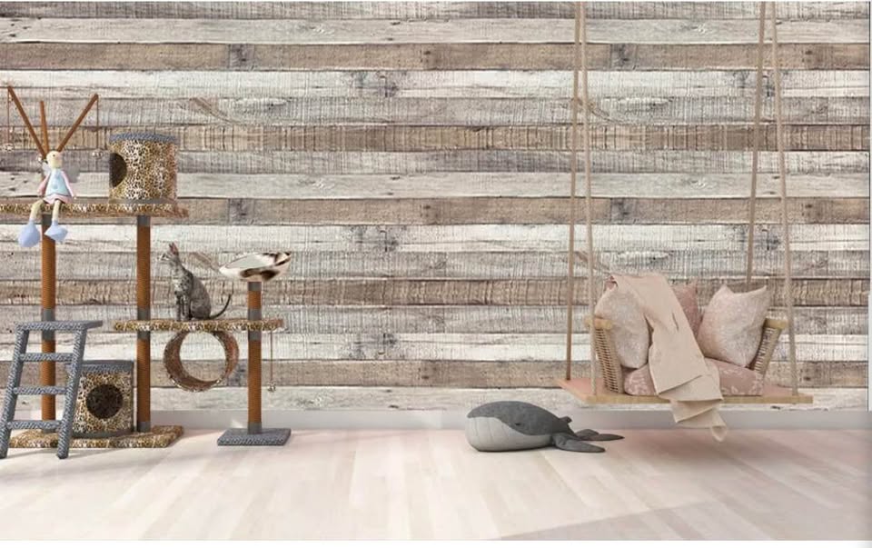 Rustic Wood Plank Peel and Stick Wallpaper17.3x120inch