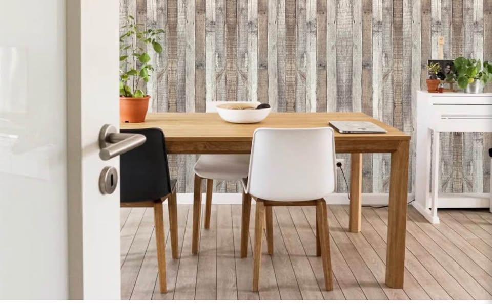 Rustic Wood Plank Peel and Stick Wallpaper17.3x120inch