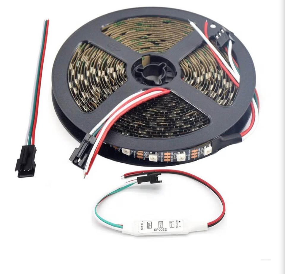 WS2812B LED Strip Lights 16.4ft 5M WS2812B 300LEDs Programmable Individual Addre