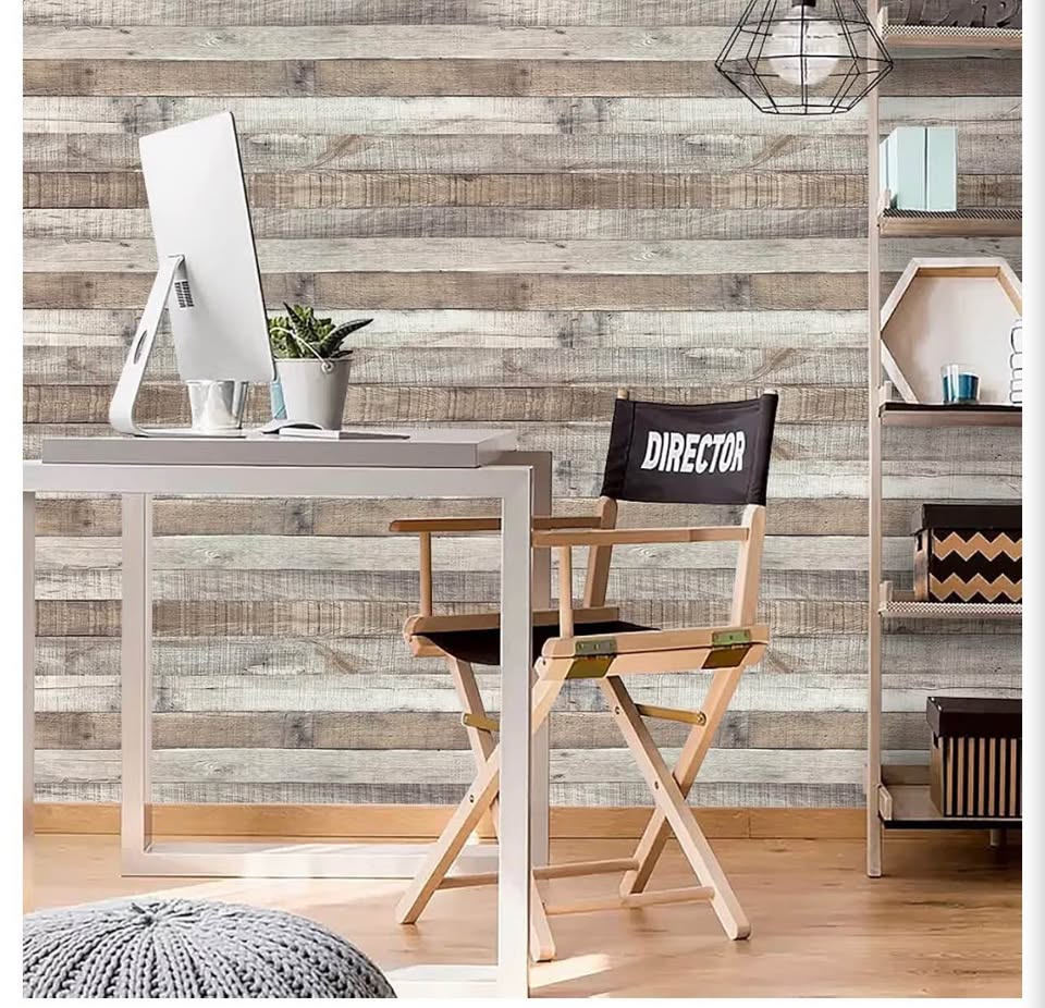 Rustic Wood Plank Peel and Stick Wallpaper