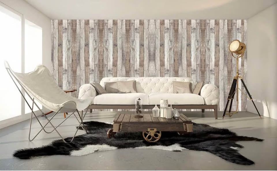 Rustic Wood Plank Peel and Stick Wallpaper