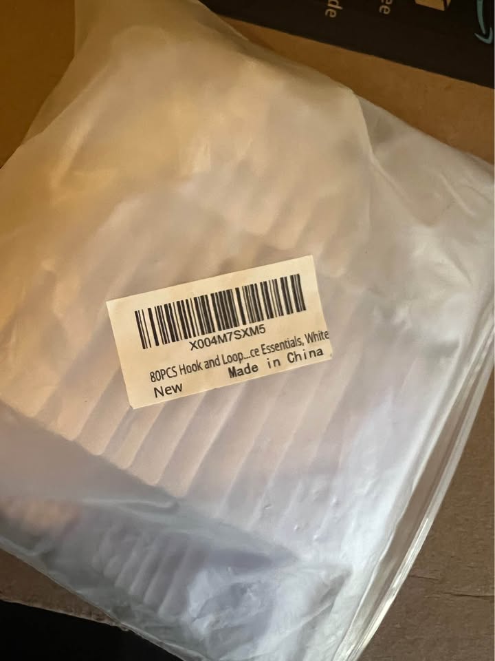 80pcs Adhesive Hook and Loop Cable Ties，white