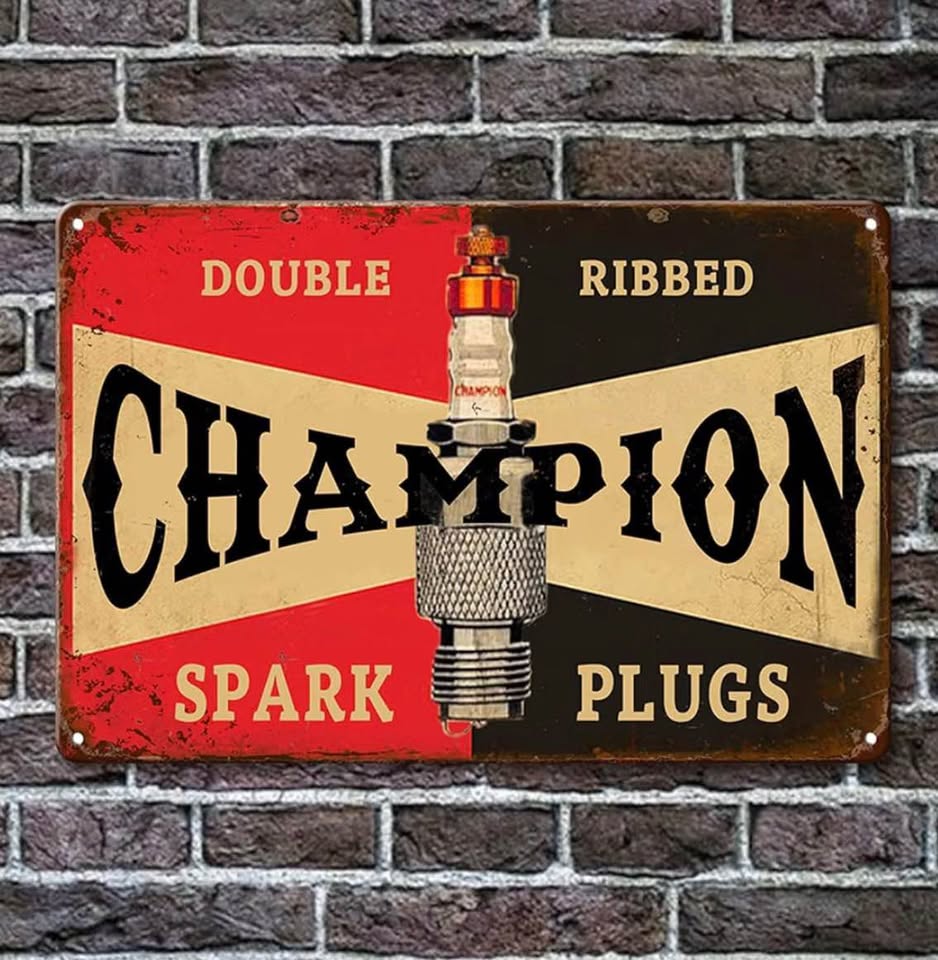 Vintage Automotive Metal Tin Signs Set