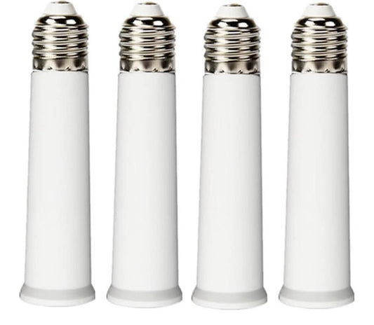4-Pack E26 to E26 Light Bulb Socket Extenders - 4.7 Inch