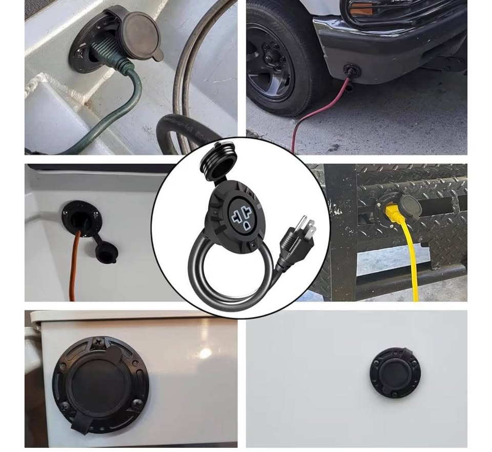 15A Weatherproof Outdoor Power Outlet,