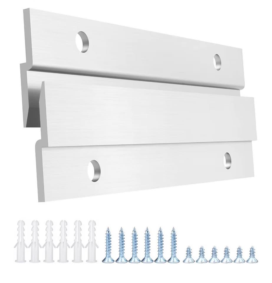 French Cleat Picture Hanger, Aluminum Z Hanger Interlocking Wall Mounting Bracke