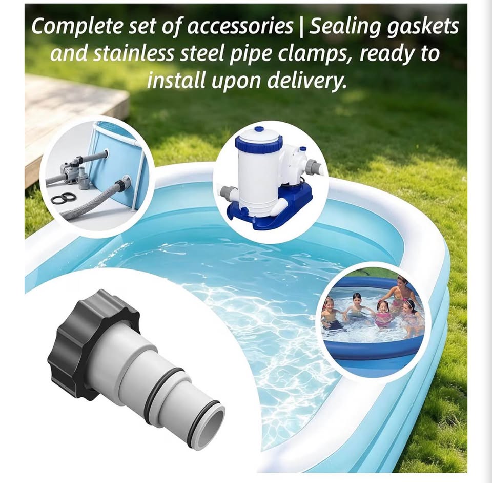 Pool Hose Adapter for Intex, 4 Pack Above Ground Pool Pump Adapter