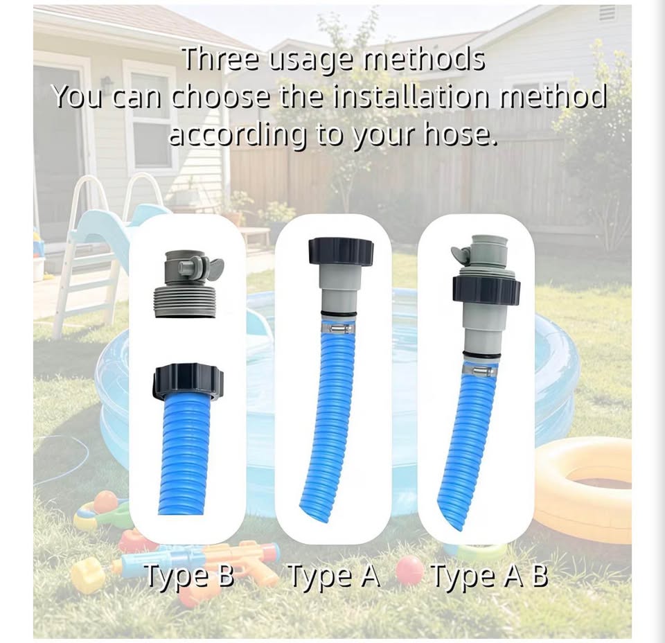 Pool Hose Adapter for Intex, 4 Pack Above Ground Pool Pump Adapter