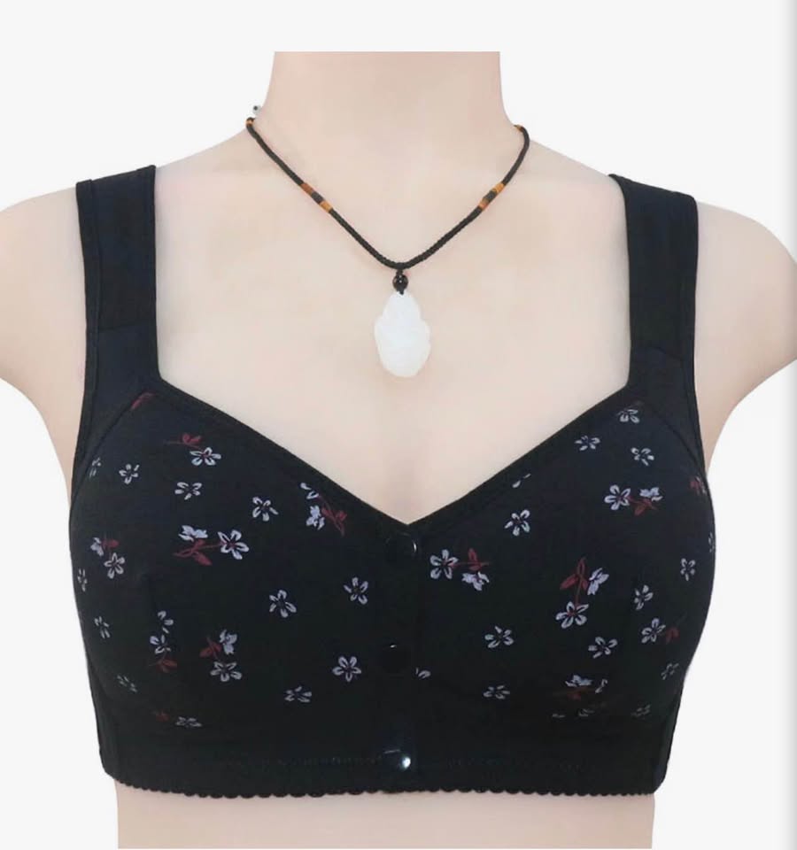 Front-Closure Floral Comfort Bra
