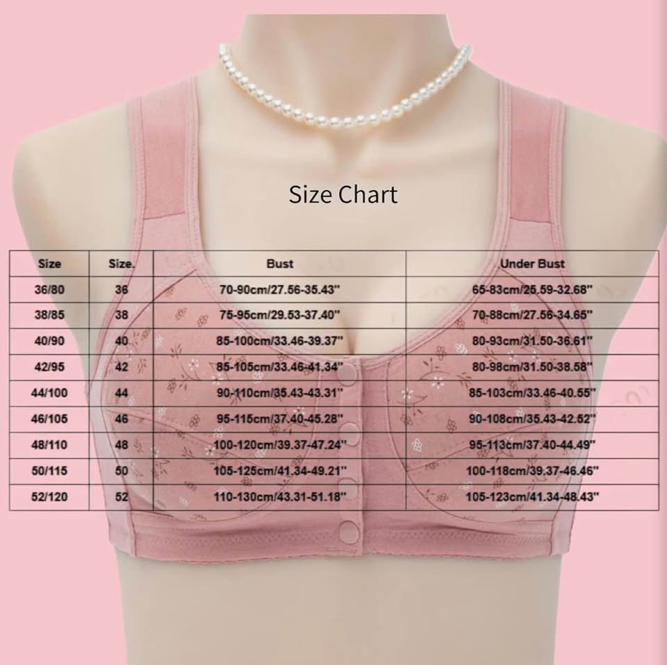 Front-Closure Floral Comfort Bra