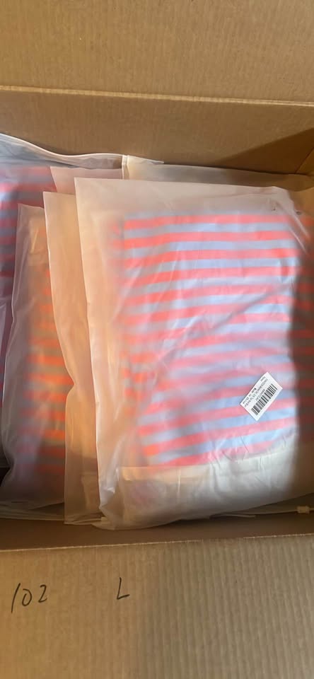 Oversized Striped Crewneck Sweatshirt