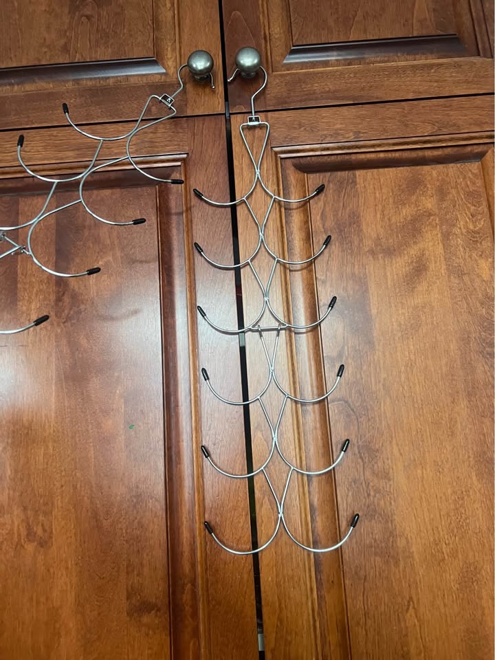 2PCS Scarf Hangers, Multifunctional Scarf Organizer with 12 Hooks, 360° Rotating