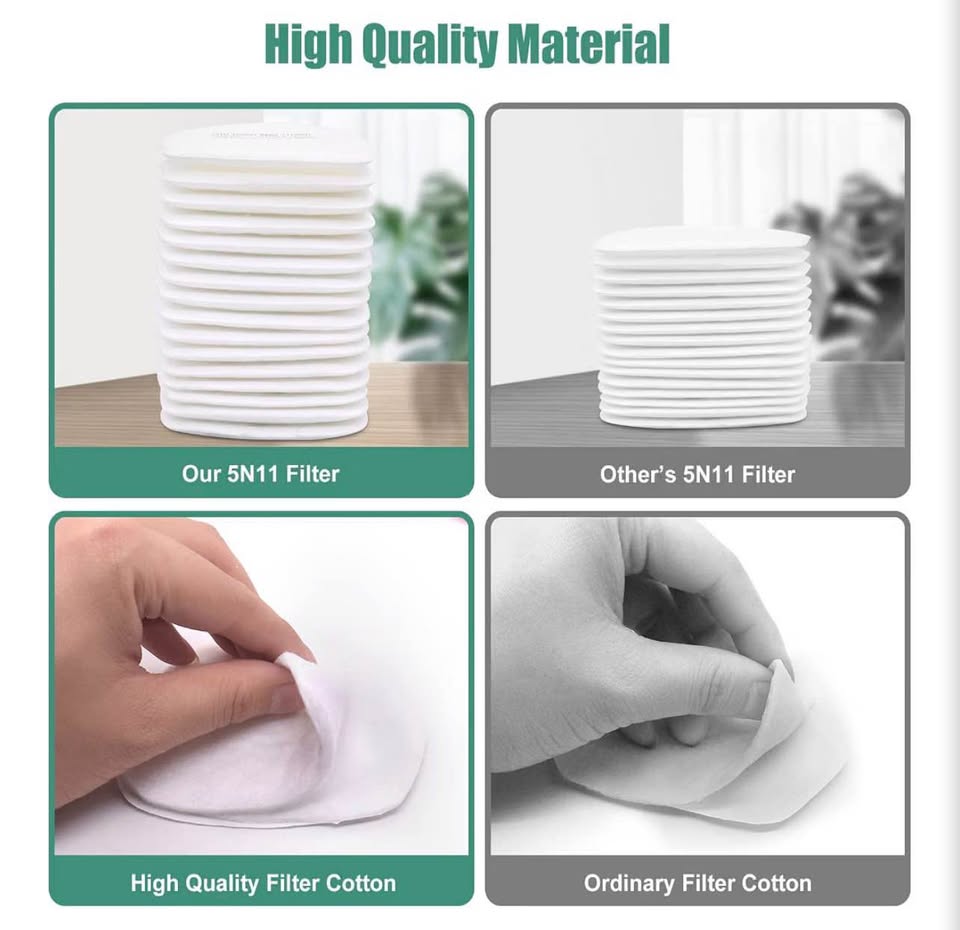 50 Pcs 5N11 Particulate Filter Cotton